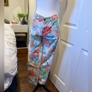 Marc Cain Floral Print Straight Leg Jeans Waist 14